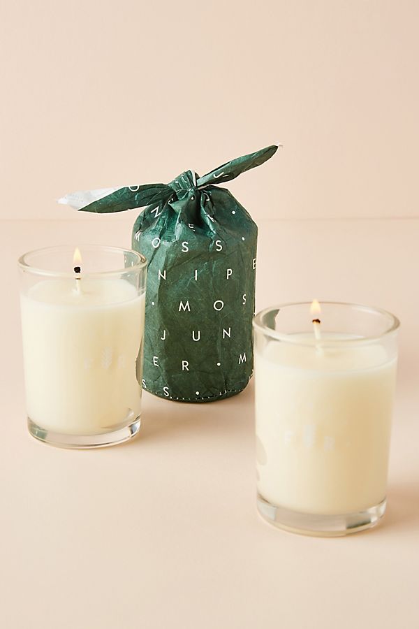Slide View: 1: Bundled Glass Candle