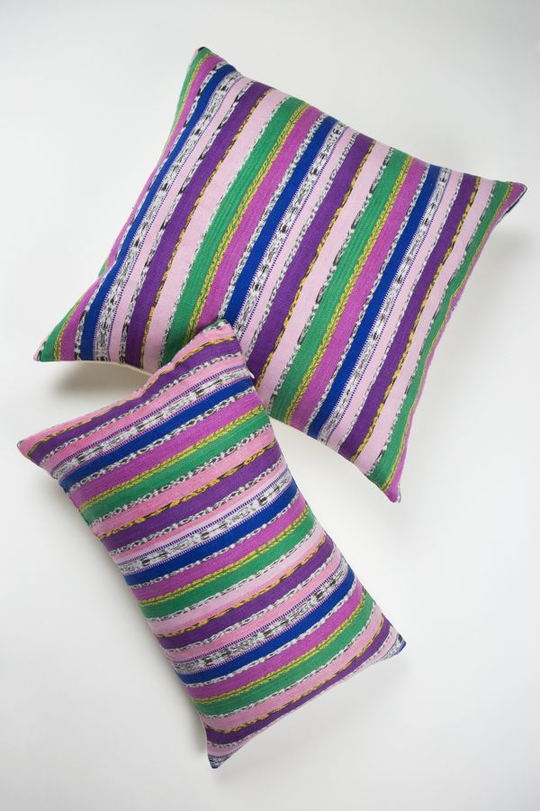 Archive New York Vintage Purple Green Ikat Pillow Anthropologie