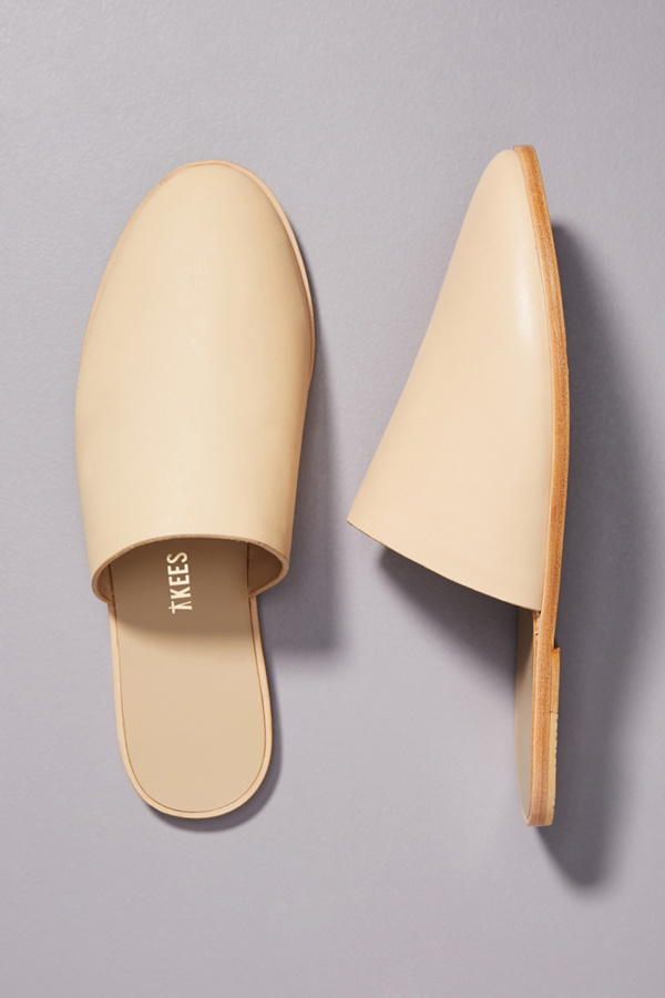 tkees leather slides