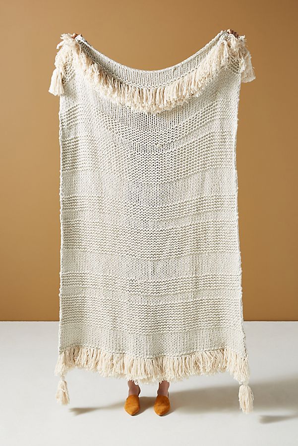 Slide View: 1: Woven Marley Throw Blanket