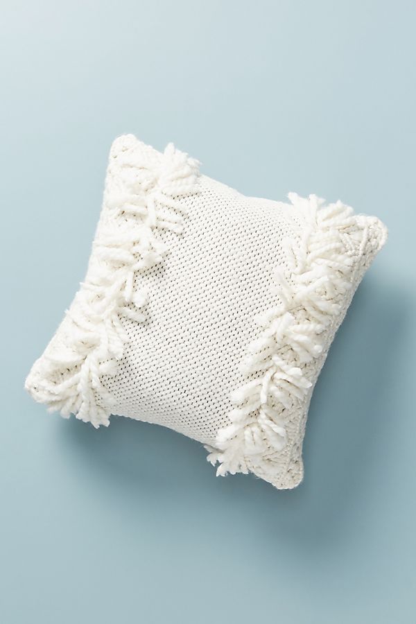 Slide View: 1: Crochet Fringe Pillow