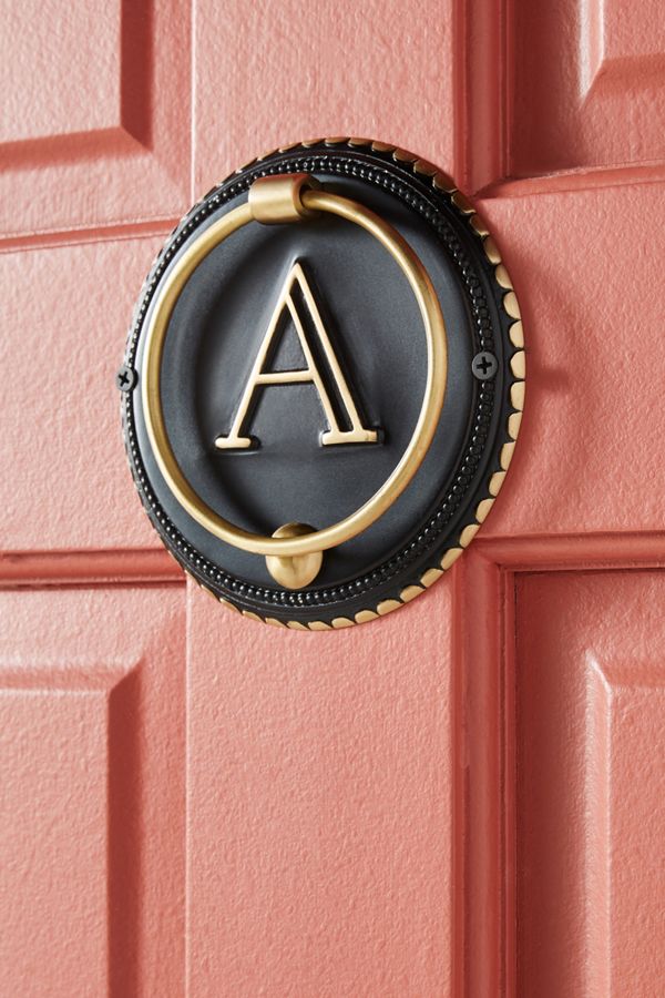 Nora Monogram Door Knocker Anthropologie Uk