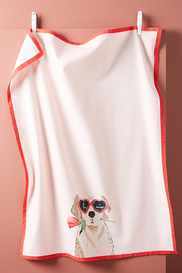 Slide View: 1: Amy Heitman Puppy Love Dish Towel
