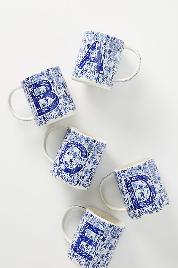 Slide View: 1: Folksong Monogram Mug