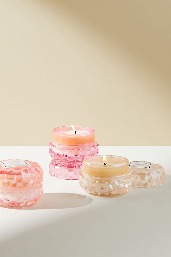 Slide View: 3: Volupsa Mini Glass Candles, Set of 3