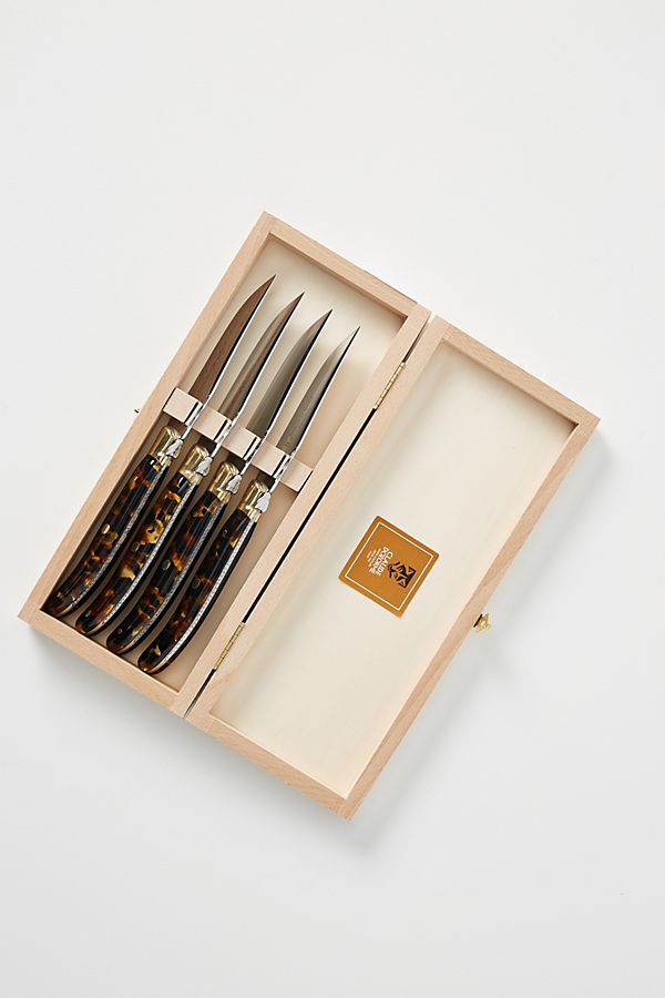 Slide View: 1: Claude Dozorme Steak Knives, Set of 4