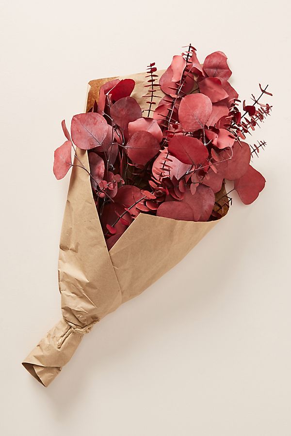 Slide View: 1: Dried Red Eucalyptus Bouquet