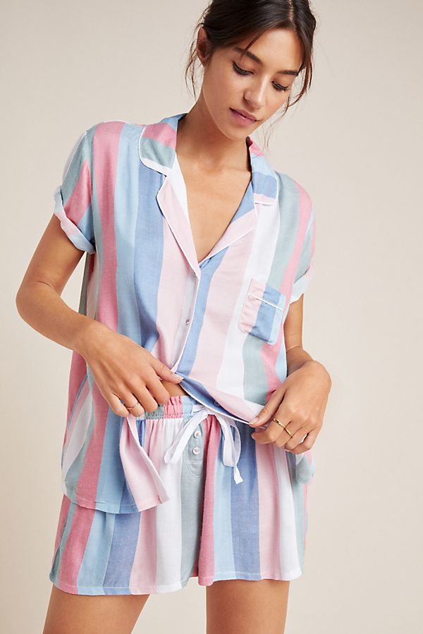 Slide View: 1: Splendid Island Striped Sleep Set