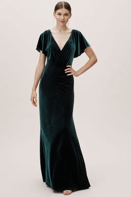 beautiful long dresses for wedding guest