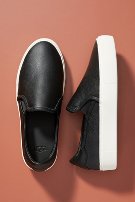 ugg leather slip ons