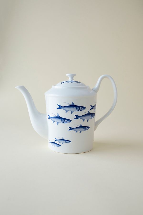 Slide View: 1: Caskata School of Fish Tall Teapot