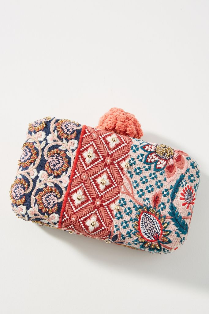 Nadia Embroidered Clutch | Anthropologie