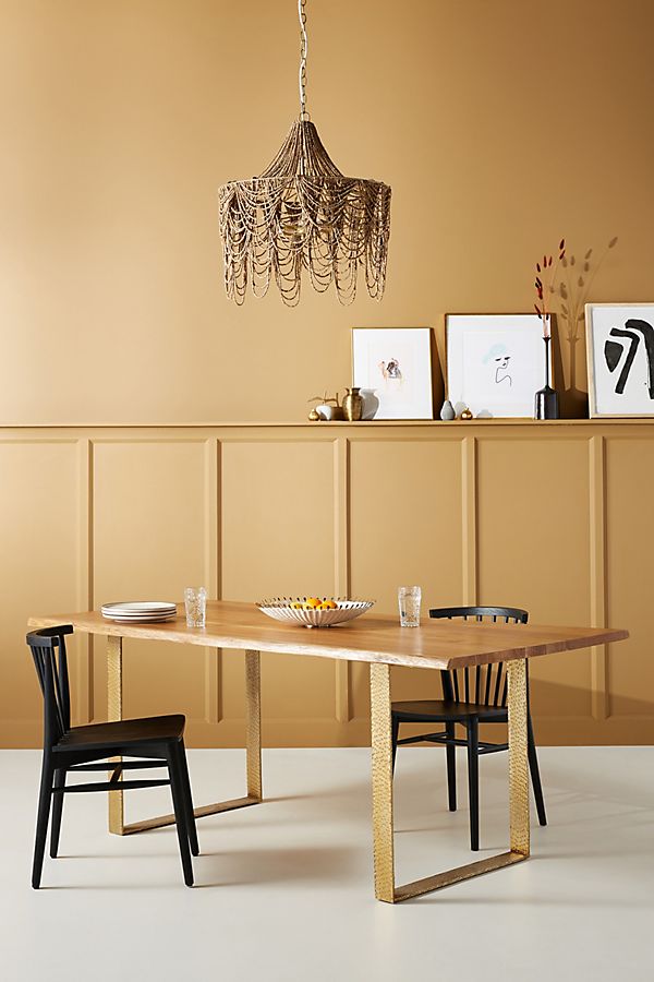 Slide View: 1: Smoked Oak Dining Table