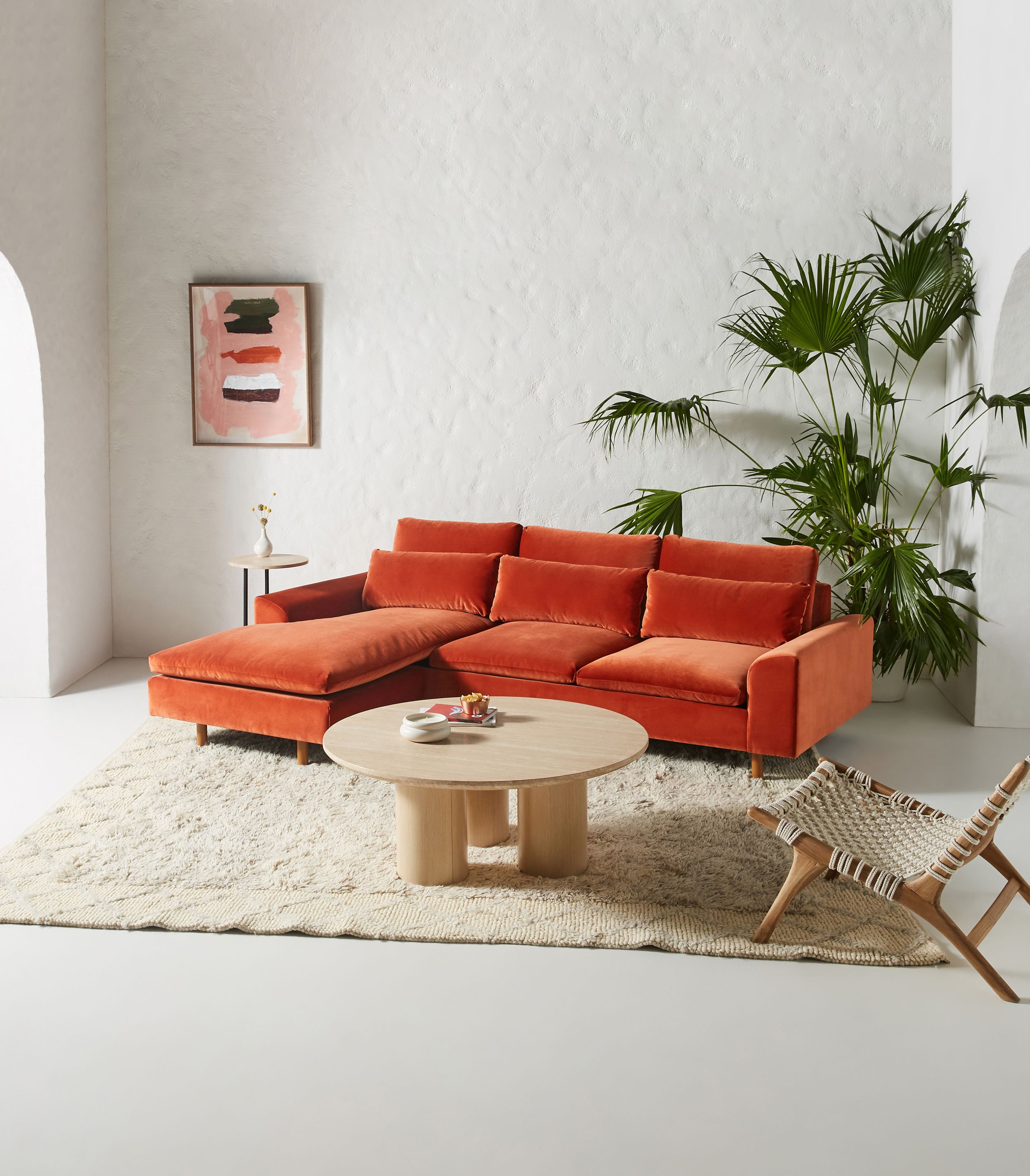 Mirren Reversible Chaise Sectional Anthropologie