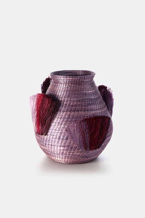 Slide View: 1: Charlie Sprout Fanned Out Bulbous Small Vase