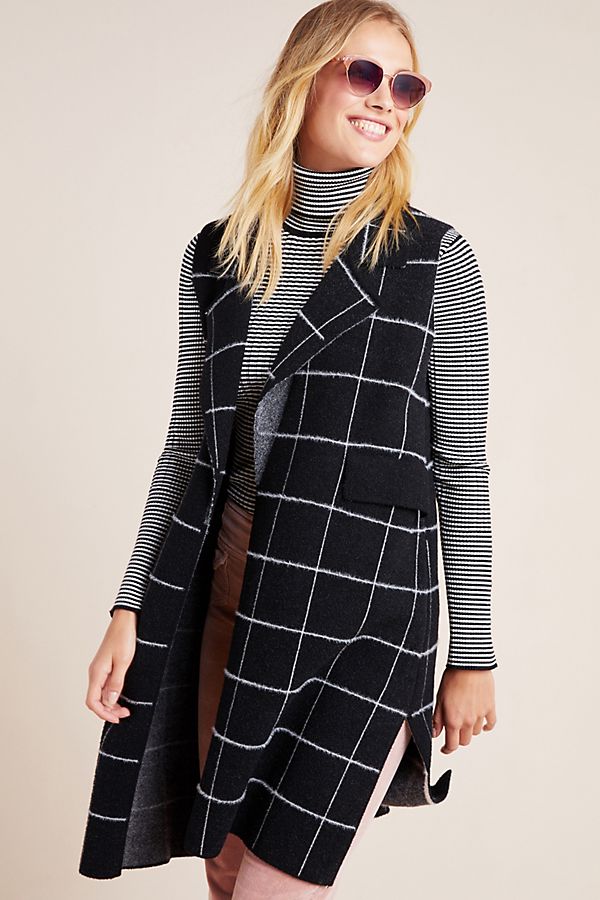 Slide View: 1: Quinn Windowpane Vest