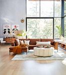 Edlyn Leather Chaise Sectional #10