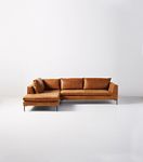 Edlyn Leather Chaise Sectional #2