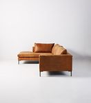 Edlyn Leather Chaise Sectional #3