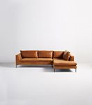 Edlyn Leather Chaise Sectional #6