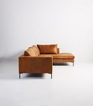 Edlyn Leather Chaise Sectional #8