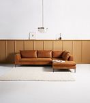 Edlyn Leather Chaise Sectional #5