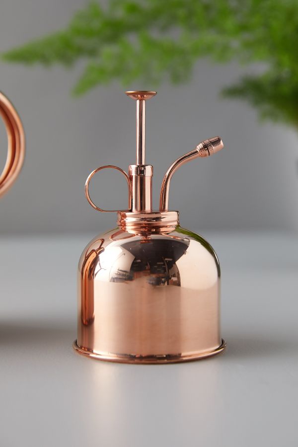 Slide View: 6: Haws 1 Liter Copper Watering Can + Mister Gift Set