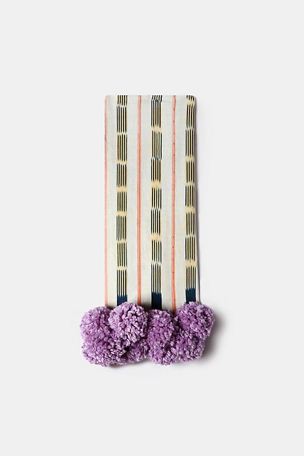 Slide View: 2: Charlie Sprout Baoule Pom Pom Throw