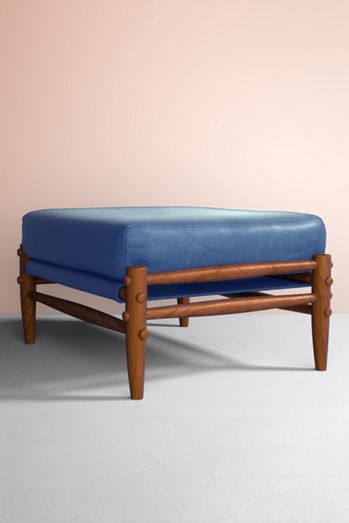 Rhys Leather Ottoman