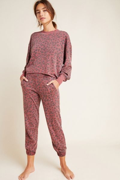 sundry leopard sweatpants