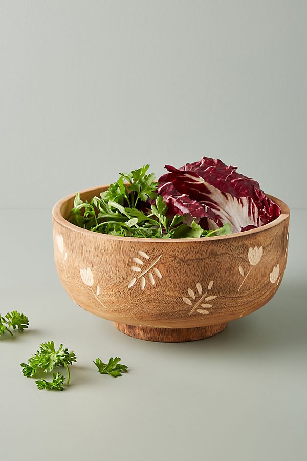 Slide View: 1: Rosemary Serving Bowl