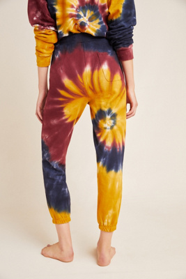 tie dye terry sweatpants