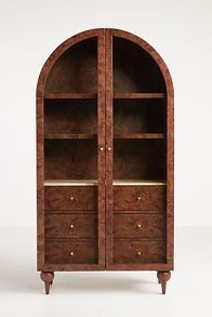 Slide View: 2: Fern Ash Wood Storage Cabinet