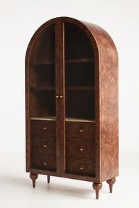 Slide View: 3: Fern Ash Wood Storage Cabinet