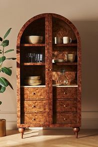 Slide View: 1: Fern Ash Wood Storage Cabinet