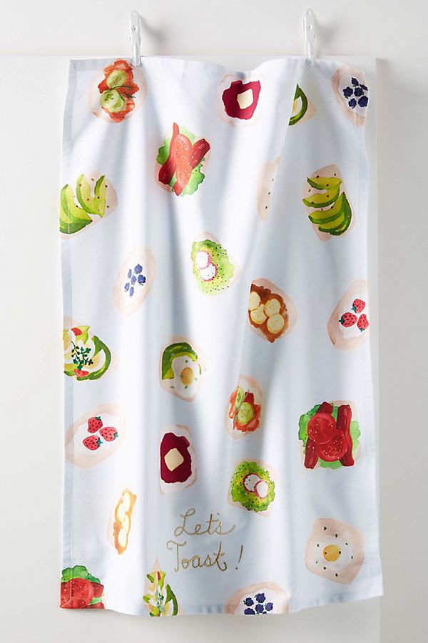 Slide View: 1: Carly Home Let's Toast Dish Towel