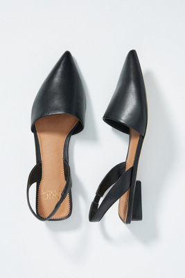 franco sarto black pointed flats