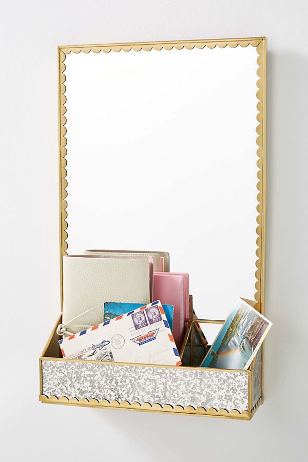 Slide View: 1: Scalloped Storage Mirror