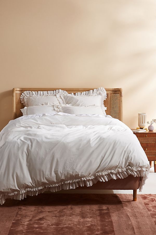 Slide View: 1: Washed Percale Adina Duvet Set