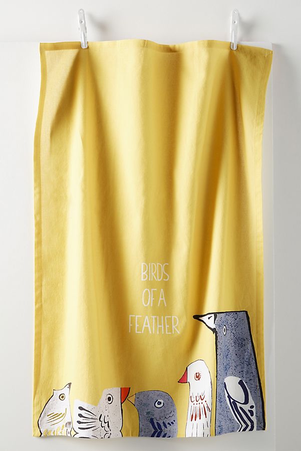 Slide View: 1: Birds of a Feather Dish Towel