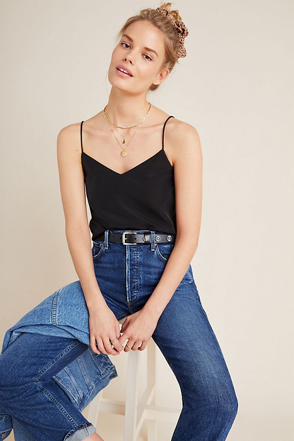 Slide View: 1: Scotch & Soda Satin Cropped Cami