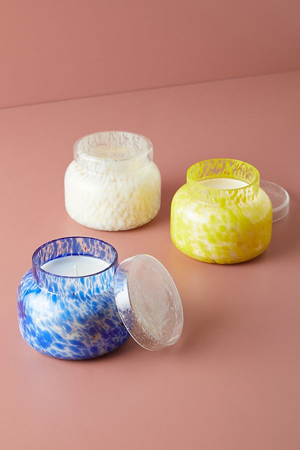 Slide View: 1: Capri Blue Confetti Glass Candle