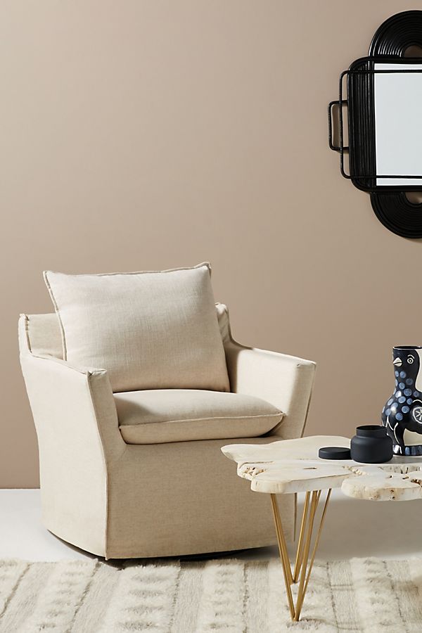 Slide View: 1: Swivel Rocker Chair