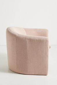 Slide View: 4: Valencia Linen Sculptural Chair