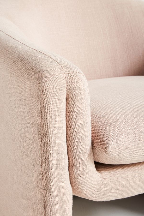 Slide View: 6: Valencia Linen Sculptural Chair