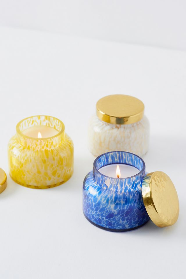 Capri Blue Confetti Glass Candle Anthropologie
