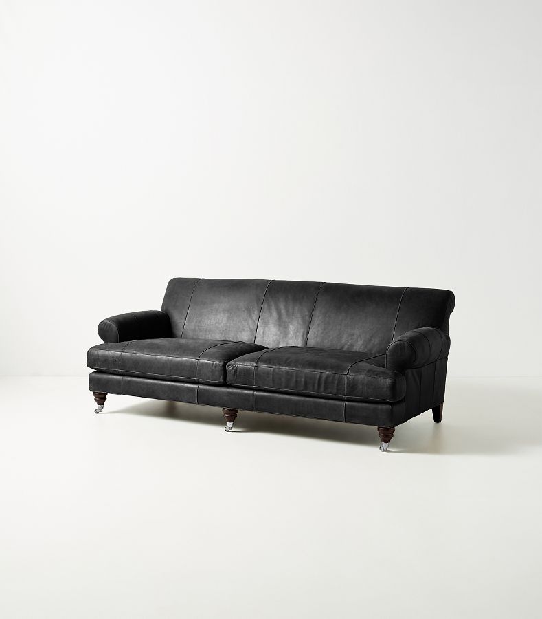 Willoughby Two-Cushion Leather Sofa