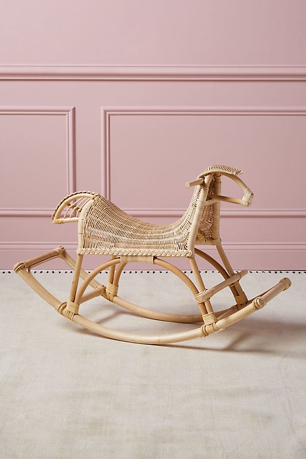 Slide View: 1: Rattan Rocking Sheep