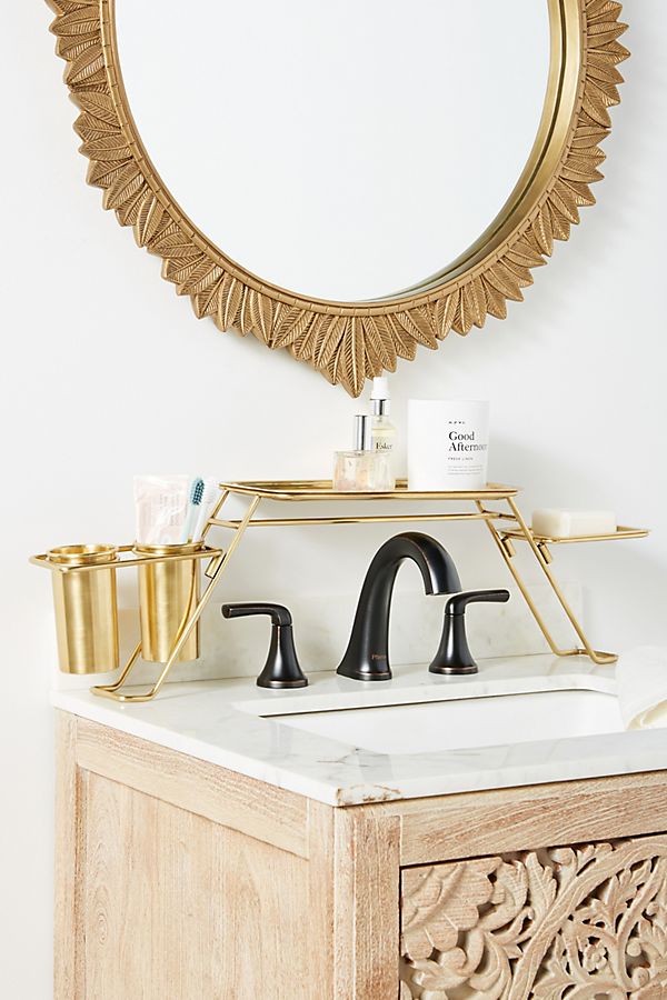Slide View: 1: Bathroom Basin Shelf