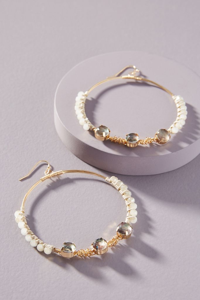 Rae Hoop Earrings | Anthropologie